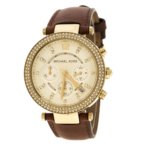 michael kors damen uhren mk2249|Michael Kors parker gold tone.